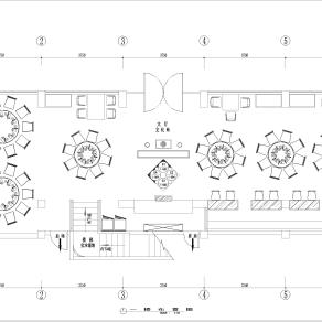 【CAD图纸】川菜馆平面CAD方案