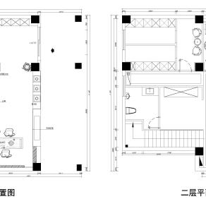 【CAD图纸】茶叶店茶楼平面CAD方案