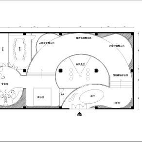 【CAD图纸】展厅平面方案CAD