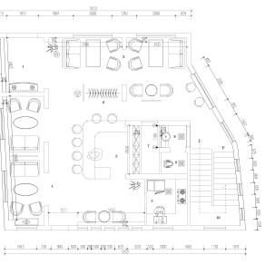 【CAD图纸】民宿室内平面布置方案