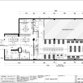 【CAD图纸】温岭店餐厅平面CAD方案