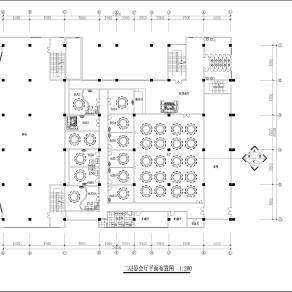 【CAD图纸】晏会厅及餐平面CAD方案