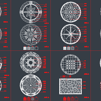 【CAD图纸】常用的园林CAD图库