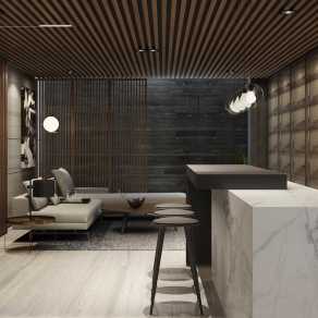 【CAD图纸】郑州五房两厅大平层样板房 CAD施工图+效果图