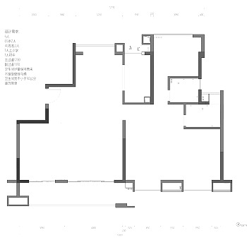 【CAD图纸】130㎡三居室家装平面方案+PSD彩平