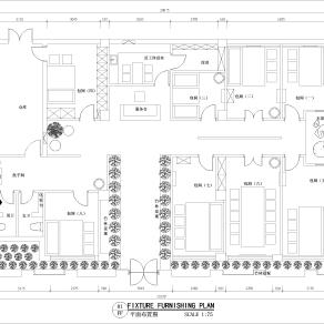 【CAD图纸】茶室设计平面CAD方案