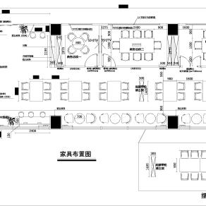 【CAD图纸】咖啡店CAD平面方案