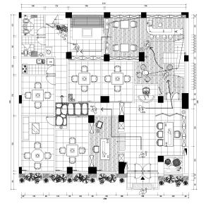 【CAD图纸】天畞茶叶混搭风平面CAD方案