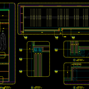 【CAD图纸】衣柜CAD节点图库150款