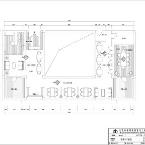 【CAD图纸】隐蔽035茶室平面CAD方案