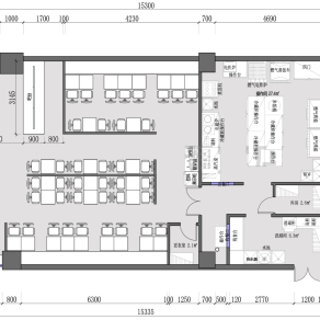 【CAD图纸】某中餐厅室内CAD平面方案