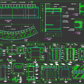 【CAD图纸】吧台前台 接待台 收银台设计施工图CAD大样