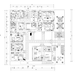 【CAD图纸】民宿平面布置CAD方案