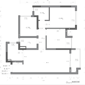 【CAD图纸】90㎡一居室CAD平面方案+PSD彩平