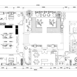 【CAD图纸】民宿平面布局CAD方案