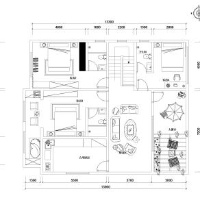 【CAD图纸】民宿CAD平面布置图方案