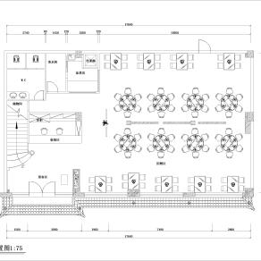 【CAD图纸】川菜馆平面CAD设计方案