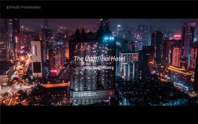 TheUnofficial潮牌酒店客房PPT设计方案