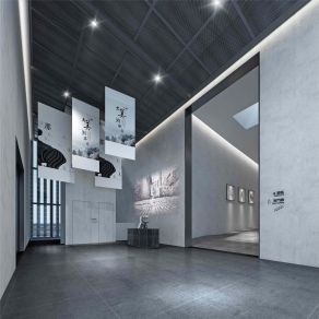 【CAD图纸】湖南吉首美术馆 效果图+CAD施工图+高清照片