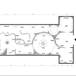 【CAD图纸】展厅室内CAD平面方案设计