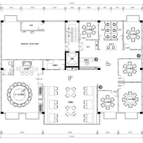 【CAD图纸】某中餐厅平面设计方案