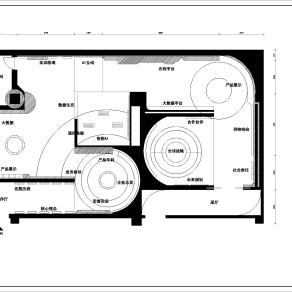 【CAD图纸】展厅室内平面CAD方案