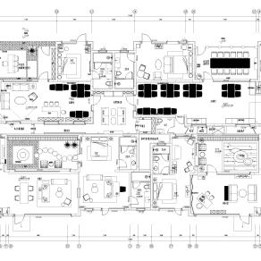 【CAD图纸】民宿平面布置方案