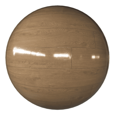 【材质】亮光木地板