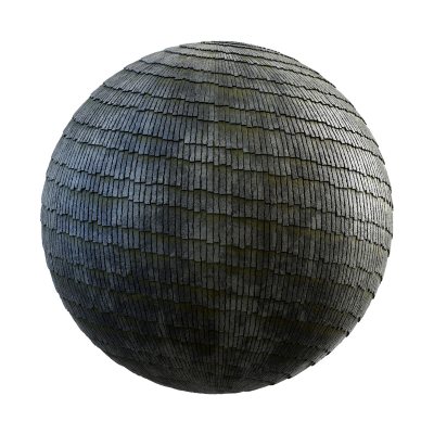 【材质】带苔藓的灰色石质屋顶
