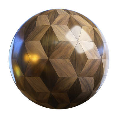 【材质】暗色立方木镶木地板BBR贴图