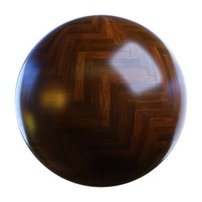 【材质】桃花心木人字形木木镶木地板BBR贴图