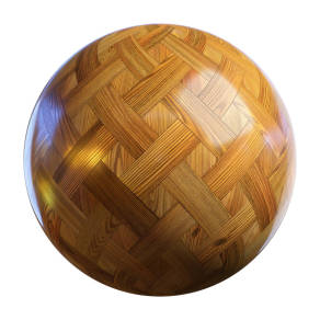 【材质】橡木篮子编织木质镶木地板BBR贴图