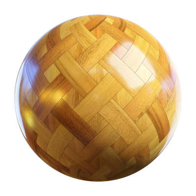 【材质】橡木篮编织木镶木地板BBR贴图