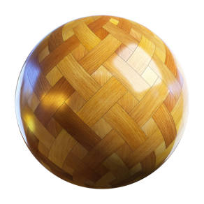 【材质】橡木篮编织木镶木地板BBR贴图