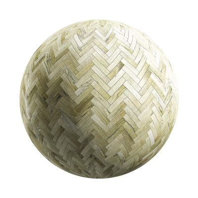 【材质】浅色人字形木板镶板BBR贴图