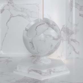 【材质】石材透气白色大理石