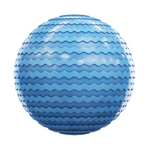 【材质】蓝色波纹塑料