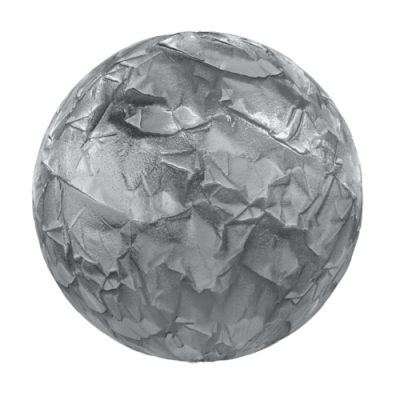 【材质】褶皱银箔漫反射