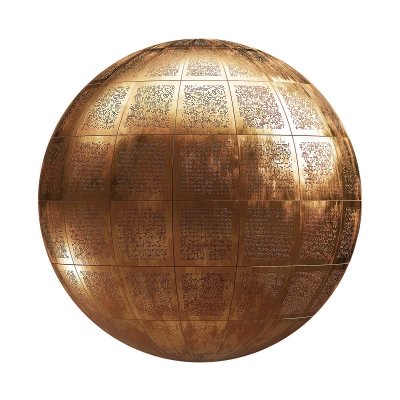 【材质】金色金属面板
