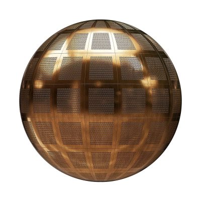 【材质】金色金属面板