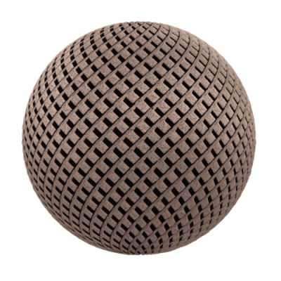 【材质】锈色金属栅格漫反射