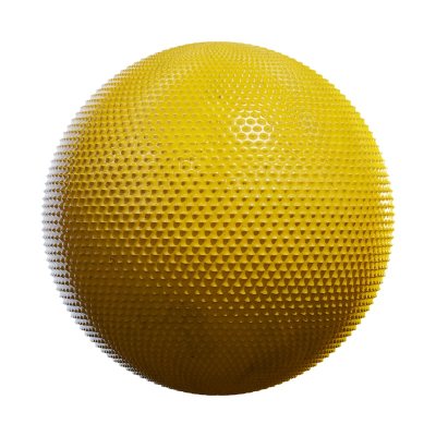 【材质】黄色图案化塑料