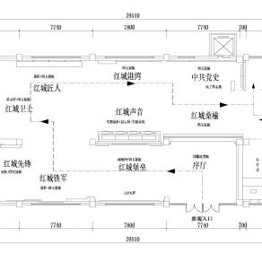 【CAD图纸】展厅平面CAD