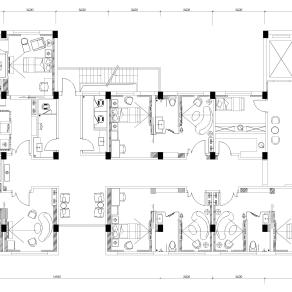 【CAD图纸】民宿平面方案CAD