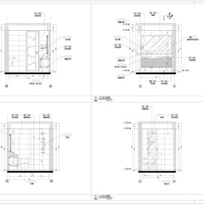 【CAD图纸】三房两厅现代 CAD施工图