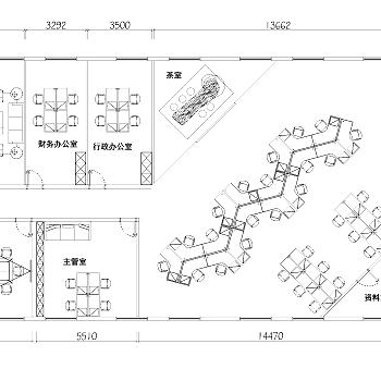 【CAD图纸】办公系列CAD平面方案