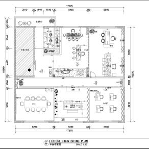 【CAD图纸】茶空间平面CAD方案