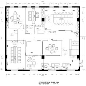 【CAD图纸】茶室室内平面CAD方案