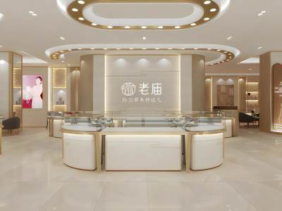 现代珠宝店模型