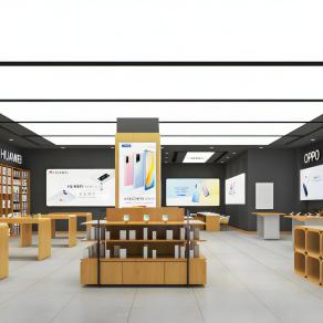 现代手机店模型